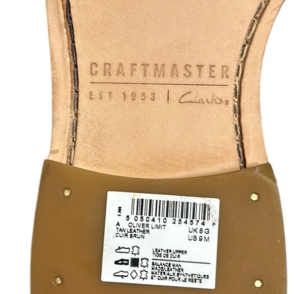 Clark’s men shoes,leather, NEW! Oliver Limit ,tan,comfort ,stylish,career, event - Picture 8 of 14